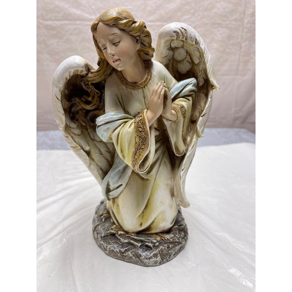 Other - Kneeling Praying Angel Figurine 12 Inch Religious Statue Home Decor Memorial